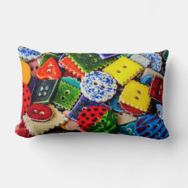 Farbenfrohe Dekorationstasten Lendenkissen