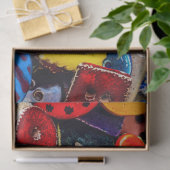 Farbenfrohe Dekorationstasten Seidenpapier (Geschenk)