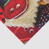 Farbenfrohe Dekorationstasten Seidenpapier (Detail)