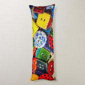 Farbenfrohe Dekorationstasten Seitenschläferkissen (Rückseite (Vertikal))