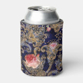 Farbenfrohe dekorative Blume Batik Dosenkühler (Kanne Vorderseite)