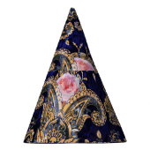 Farbenfrohe dekorative Blume Batik Partyhütchen (Rechts)