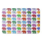 Farbenfrohe Dekorative Elefantenmuster Badematte (Vorderseite)