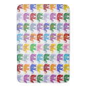 Farbenfrohe Dekorative Elefantenmuster Badematte (Vorderseite Vertikal)