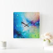 Farbenfrohe, dekorative Uhr (Zuhause)