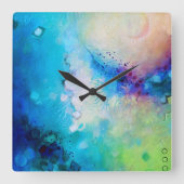 Farbenfrohe, dekorative Uhr (Vorderseite)