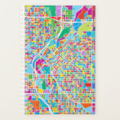 Farbenfrohe Denver Map Planer (Vorderseite)