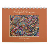 Farbenfrohe Designs Abstrakt Art Kalender (Titelbild)