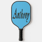 Farbenfrohe, designte Anthony Name, Pickleball Pad Schläger (Rückseite)