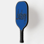 Farbenfrohe, designte Anthony Name, Pickleball Pad Schläger (Links)