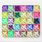 Farbenfrohe deutsche Schäferhündin Pop Art Mousepad (Vorne)