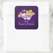 Farbenfrohe Dia de los Muertos | Aufkleber (Tasche)