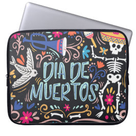 Farbenfrohe Dia de los Muertos | Laptop Sleeve