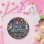 Farbenfrohe Dia de los Muertos | Papierteller (Party)