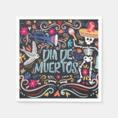 Farbenfrohe Dia de los Muertos | Serviette (Vorderseite)