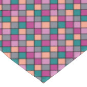 Farbenfrohe Diagonal-Tile-Muster Tischdecke (Schrägansicht)