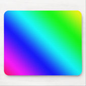 Farbenfrohe diagonale Regenbogenfarben Muster Mousepad (Vorne)
