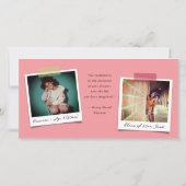 Farbenfrohe Diagonale Streifen Trendfarbenes Foto Ankündigung (Rückseite)