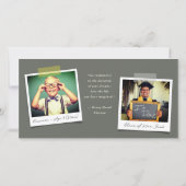 Farbenfrohe Diagonale Streifen Trendfarbenes Foto Ankündigung (Rückseite)