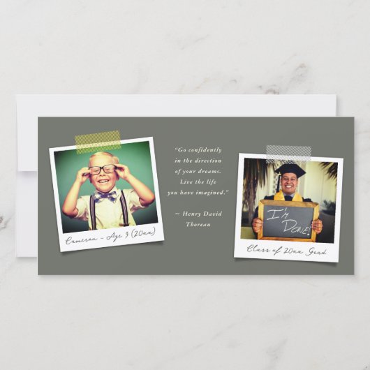 Farbenfrohe Diagonale Streifen Trendfarbenes Foto Ankündigung (Rückseite)