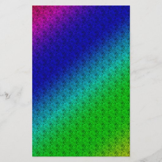 Farbenfrohe Diagonale Streifen und Blume Flyer (Vorne)