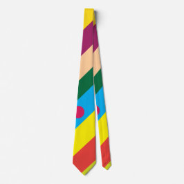 Farbenfrohe Diagonalstreifen Moderne Krawatte