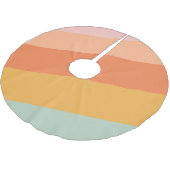Farbenfrohe Diagonalstreifen Retro Candy Pastell Polyester Weihnachtsbaumdecke (Schrägansicht)