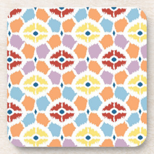 Farbenfrohe Diamanten ikat geometrisch Untersetzer