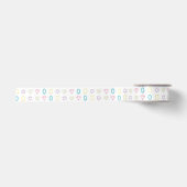 Farbenfrohe Diamanten-Pattern Satinband (Vorderseite)