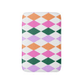 Farbenfrohe Diamantmuster Mitte des Jahrhunderts M Badematte (Vorderseite Vertikal)