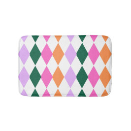 Farbenfrohe Diamantmuster Mitte des Jahrhunderts M Badematte