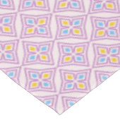 Farbenfrohe Diamantmuster-Tischdecke Tischdecke (Schrägansicht)