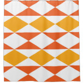 Farbenfrohe Diamond Modern Geometric Stripmuster Duschvorhang (Vorderseite)