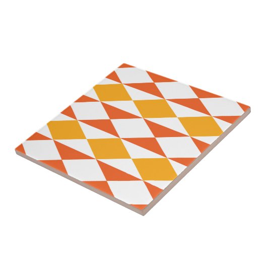 Farbenfrohe Diamond Modern Geometric Stripmuster Fliese (Seite)