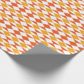 Farbenfrohe Diamond Modern Geometric Stripmuster Geschenkpapier (Ecke)