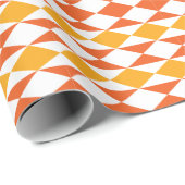 Farbenfrohe Diamond Modern Geometric Stripmuster Geschenkpapier (Rolleneckpunkt)