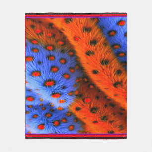 Farbenfrohe digitale 3D Design Fleece Blankon Pe
