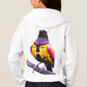 Farbenfrohe digitale Designermädchen - P Hoodie (Rückseite)