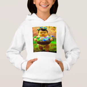 Farbenfrohe digitale Designermädchen - P Hoodie