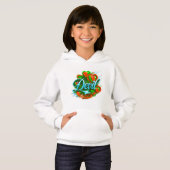 Farbenfrohe digitale Designermädchen - P Hoodie (Vorne ganz)