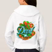 Farbenfrohe digitale Designermädchen - P Hoodie (Rückseite)