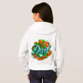 Farbenfrohe digitale Designermädchen - P Hoodie (Schwarz voll)