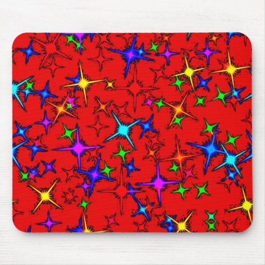 Farbenfrohe digitale Kunstmousepad - Perfekte Größ Mousepad (Vorne)