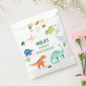 Farbenfrohe Dino Geburtstag Dinosaurier Gastgesche Geschenktütchen (Versiegelt)