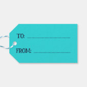 Farbenfrohe Dinosaur Happy Birthday Geschenkanhänger (Rückseite Horizontal)