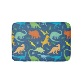 Farbenfrohe Dinosaurier Badematte (Vorderseite)