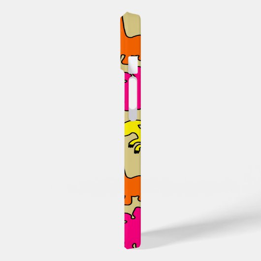 Farbenfrohe Dinosaurier Case-Mate iPhone Hülle (Rückseite / Links)