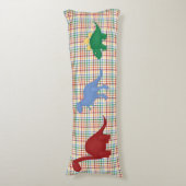 Farbenfrohe Dinosaurier Custom Body Pillow Seitenschläferkissen (Vorderseite Vertikal)