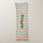 Farbenfrohe Dinosaurier Custom Body Pillow Seitenschläferkissen (Rückseite (Vertikal))