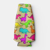 Farbenfrohe Dinosaurier Flaschenkühler (Vorderseite)